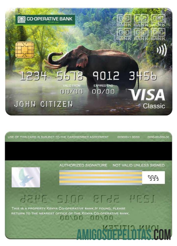 Kenya Co Operative Bank Visa Classic Card sample